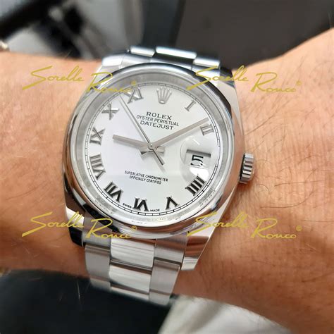 rolex datejust romani vi inverso bianco|Rolex Datejust 36 watch: Oystersteel .